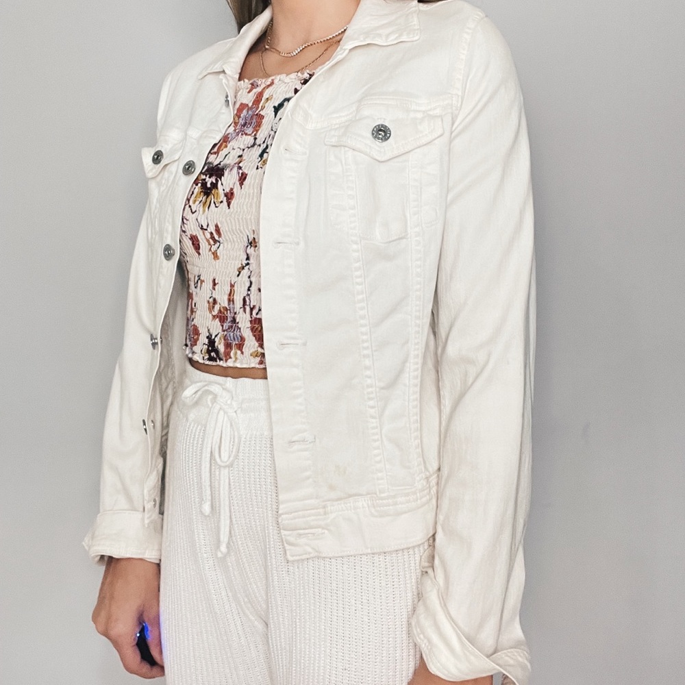 AG white denim jacket
